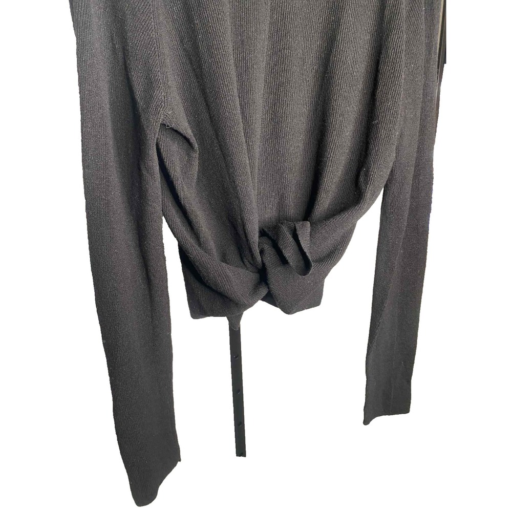 A.L.C Black sweater Merino Wool blend Long Sleeve Sweater Women's Size Large - Picture 7 of 9
